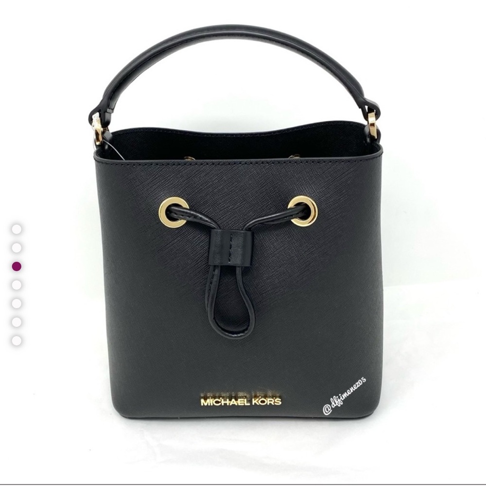 Michael Kors Black Leather Shoulder Bag